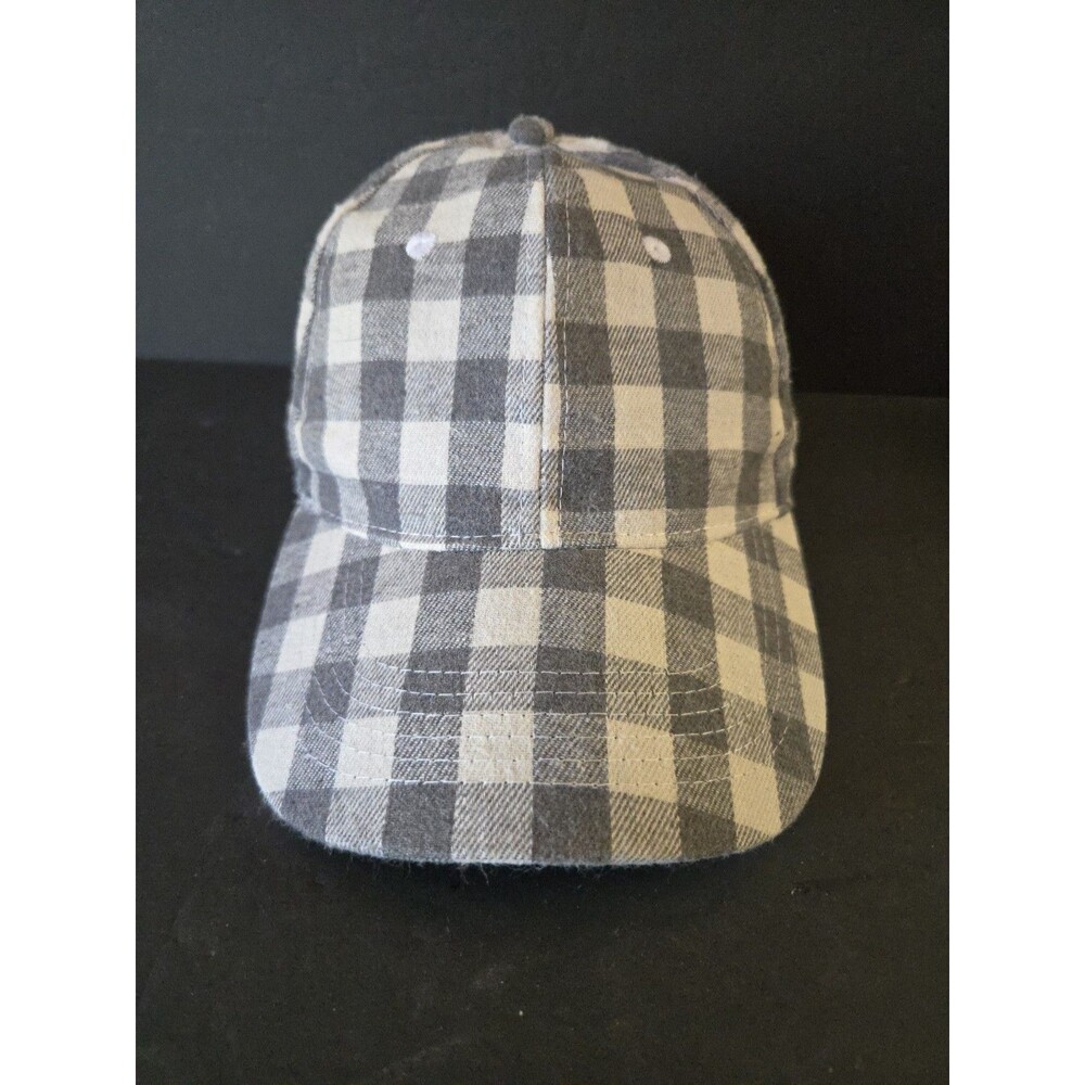 Cocus Pocus Buffalo Check Gray Plaid Adult Baseball Cap Hat Strapback Adjustable